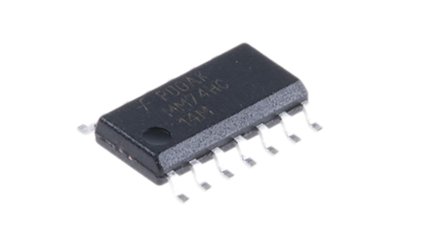 onsemi CMOS-Inverter Schmitt-Trigger Hex 125 ns @ 2 V, 21 ns @ 6 V, 25 ns @ 4.5 V, SOIC