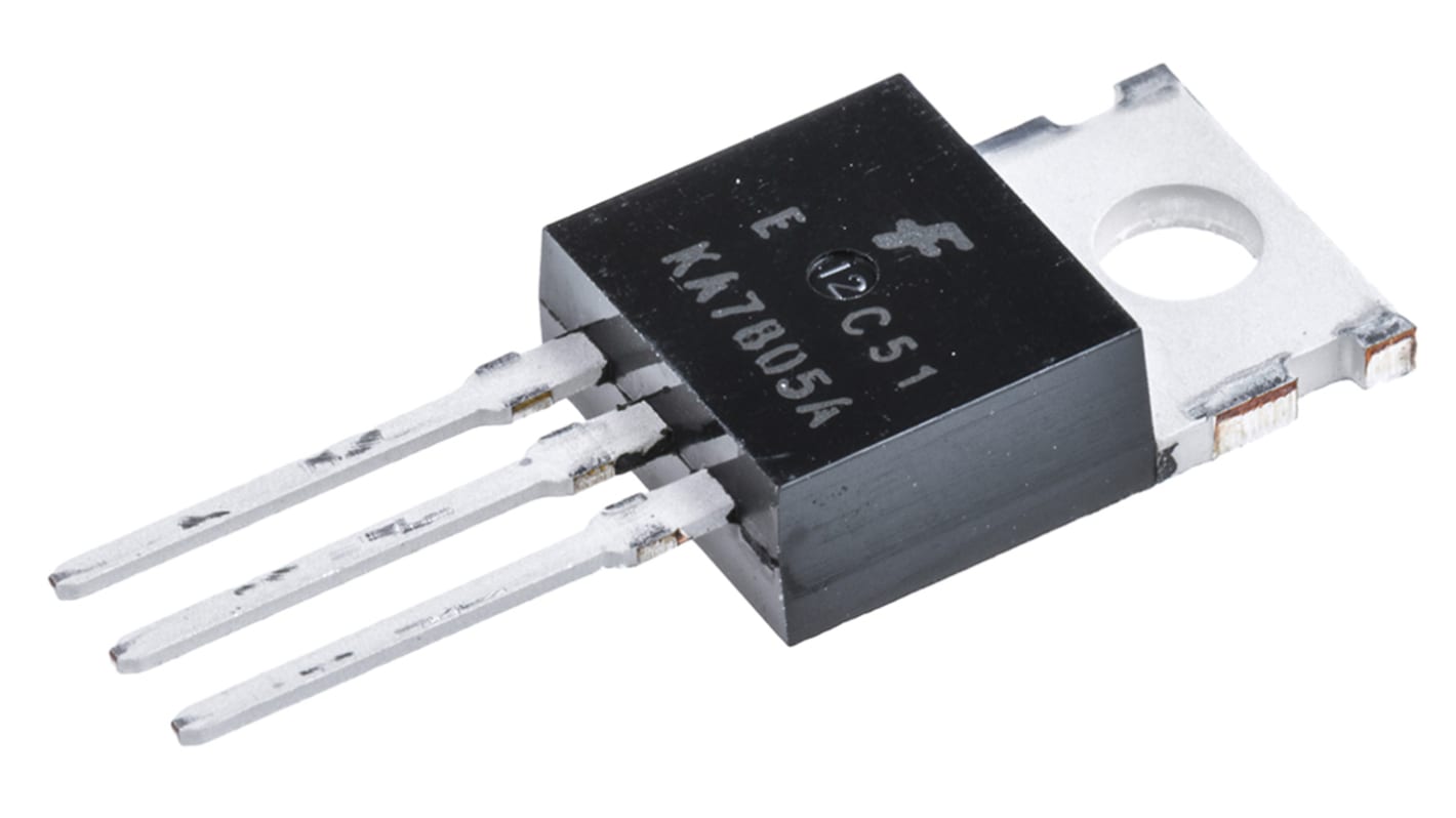 ON Semiconductor, 5 V Linear Voltage Regulator, 1A, 1-Channel, ±2% 3-Pin, TO-220 KA7805AETU