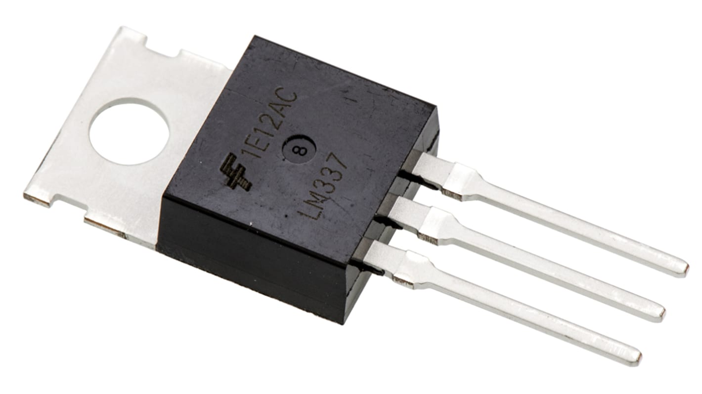 ON Semiconductor, -37 → -1.2 V Linear Voltage Regulator, 1.5A, 1-Channel Negative, Adjustable 3-Pin, TO-220AB