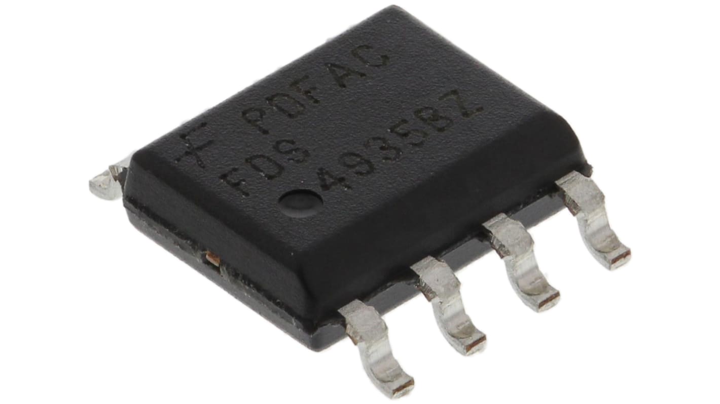 MOSFET onsemi, canale P, 22 mΩ, 6,9 A, SOIC, Montaggio superficiale
