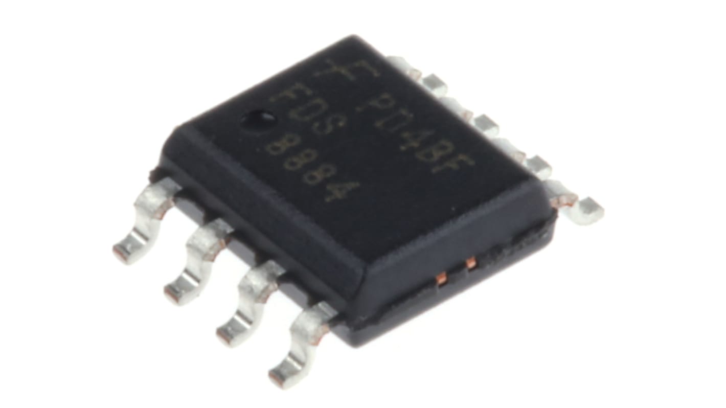 N-Channel MOSFET, 8.5 A, 30 V, 8-Pin SOIC onsemi FDS8884