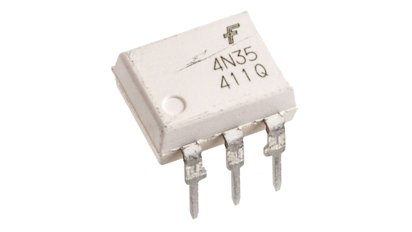 onsemi THT Optokoppler DC-In / Transistor-Out, 6-Pin PDIP, Isolation 7,5 kV eff