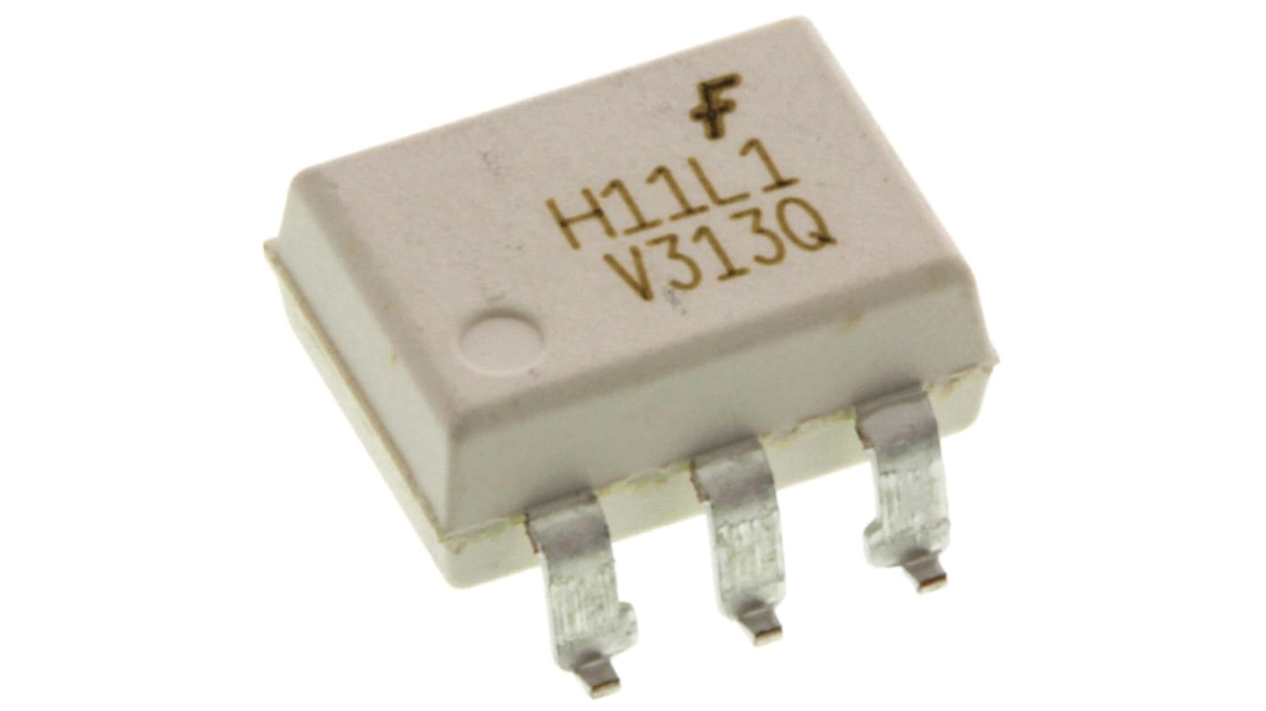 onsemi, H11L1SVM DC Input Logic Gate Output Optocoupler, Surface Mount, 6-Pin DIP