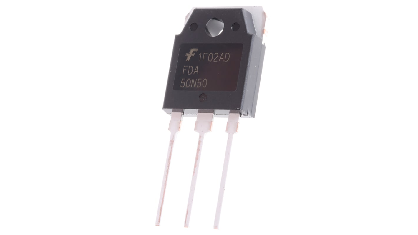 MOSFET onsemi, canale N, 105 mΩ, 48 A, TO-3PN, Su foro