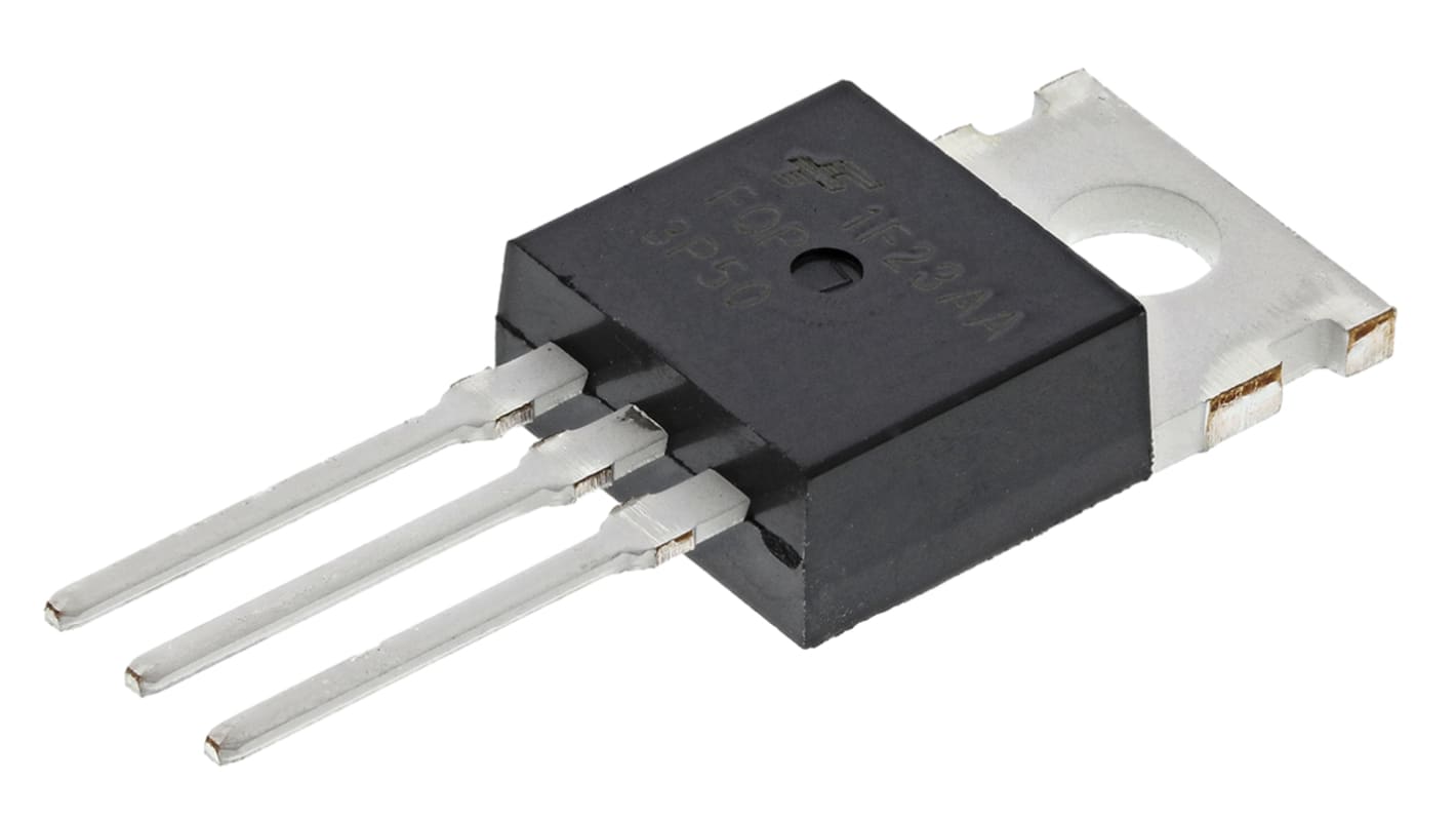 MOSFET, 1 elem/chip, 2,7 A, 500 V, 3-tüskés, TO-220AB QFET Egyszeres Si