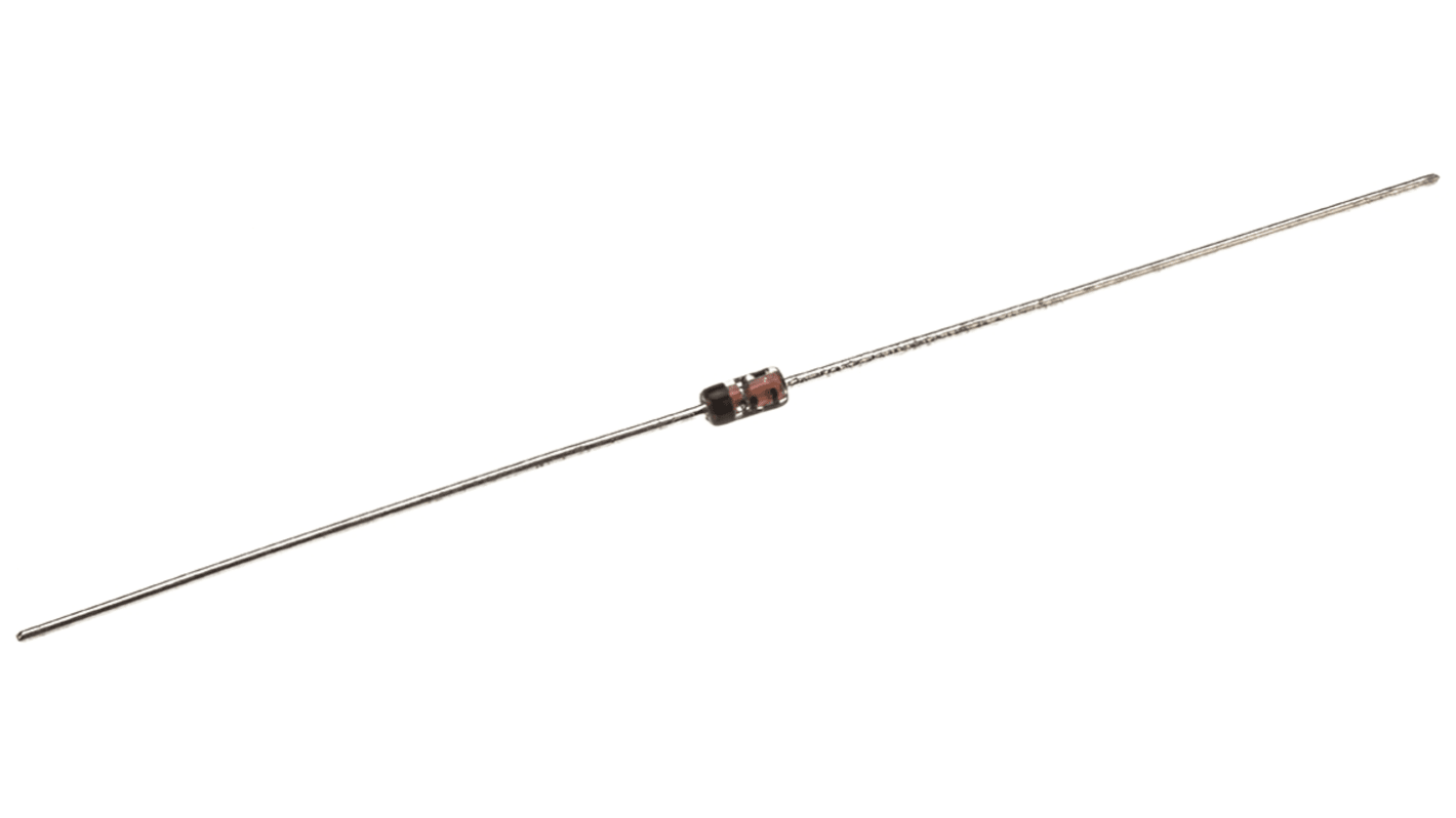 1N4148TR, Omskifterdiode, 400mA 100V Silicon Junction, 2 ben, DO-35 1V