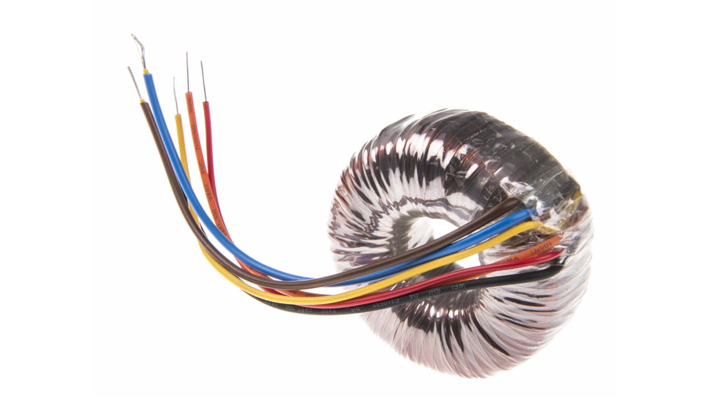 Transformador toroidal RS PRO, Tensión 2 x 18V ac, Potencia 30VA, 2 salidas