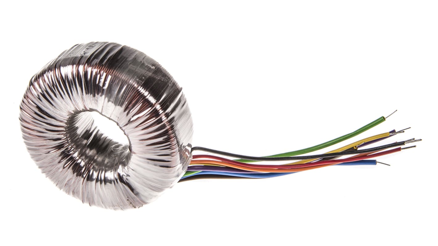 Transformador toroidal RS PRO, Tensión 2 x 30V ac, Potencia 225VA, 2 salidas