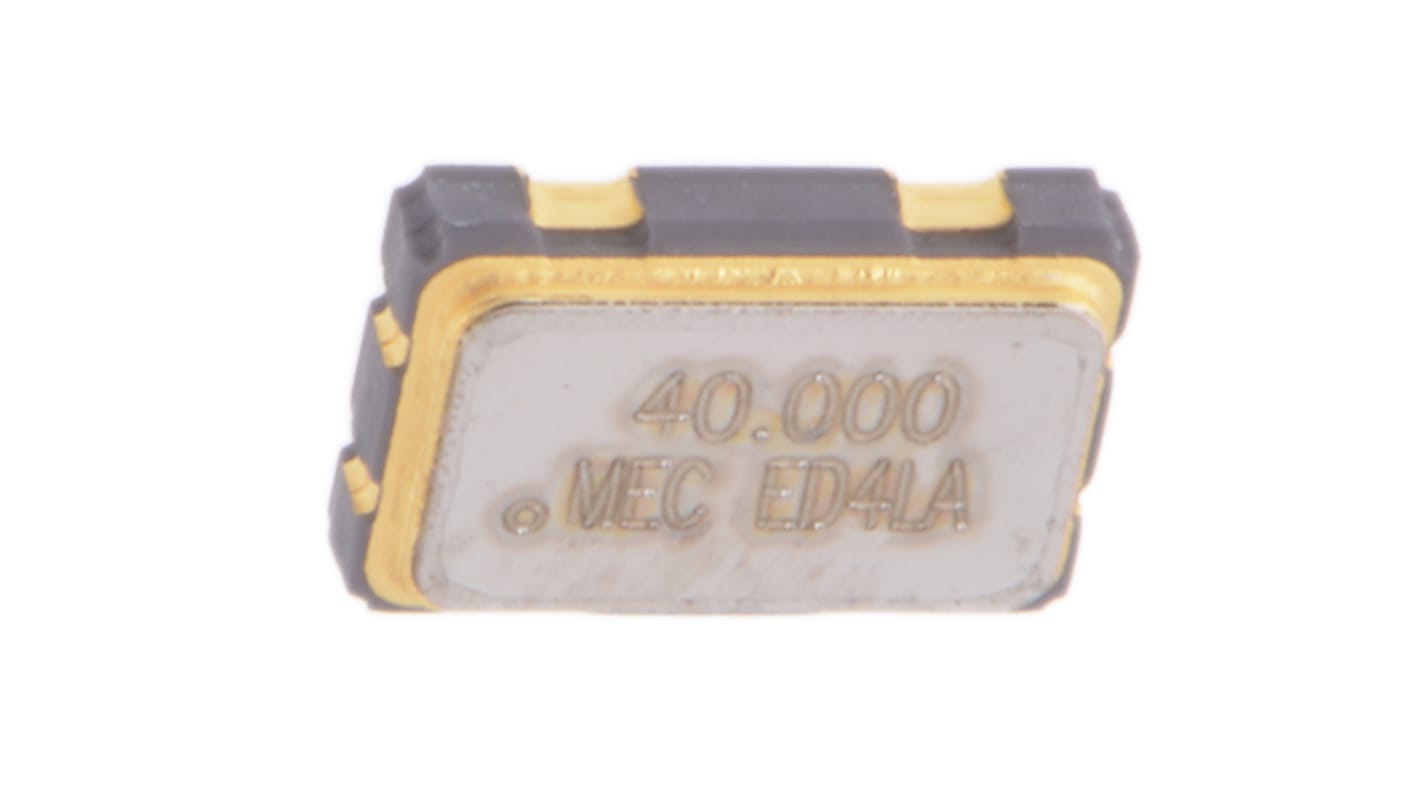 MERCURY Oszillator,Takt, 40MHz, ±50ppm, HCMOS, SMD, 4-Pin, Oberflächenmontage, 5 x 3.2 x 1.2mm