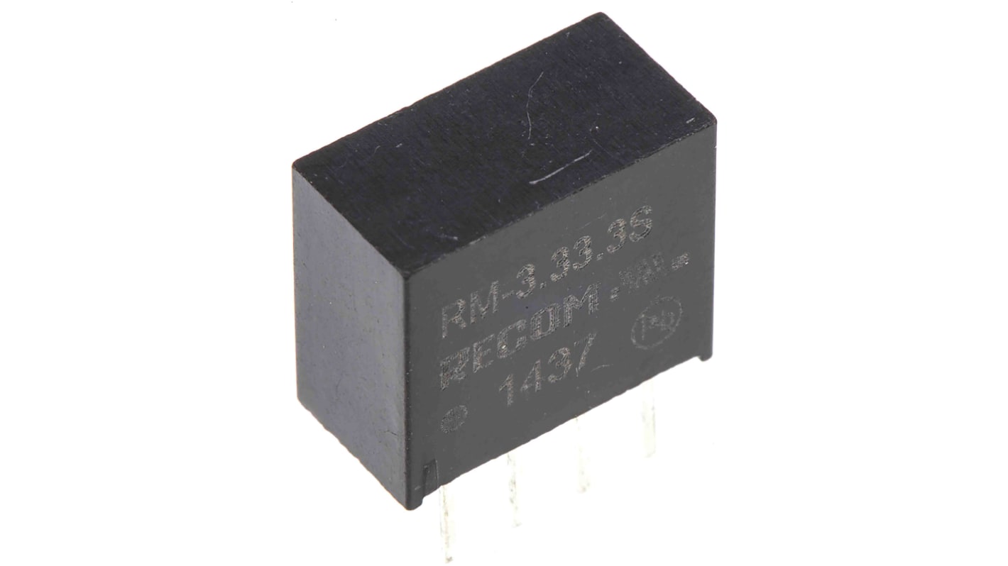 DC-DC převodník 0.25W, výstup: 3.3V dc 76mA 1kV dc, Vin 2,97 → 3,63 V DC