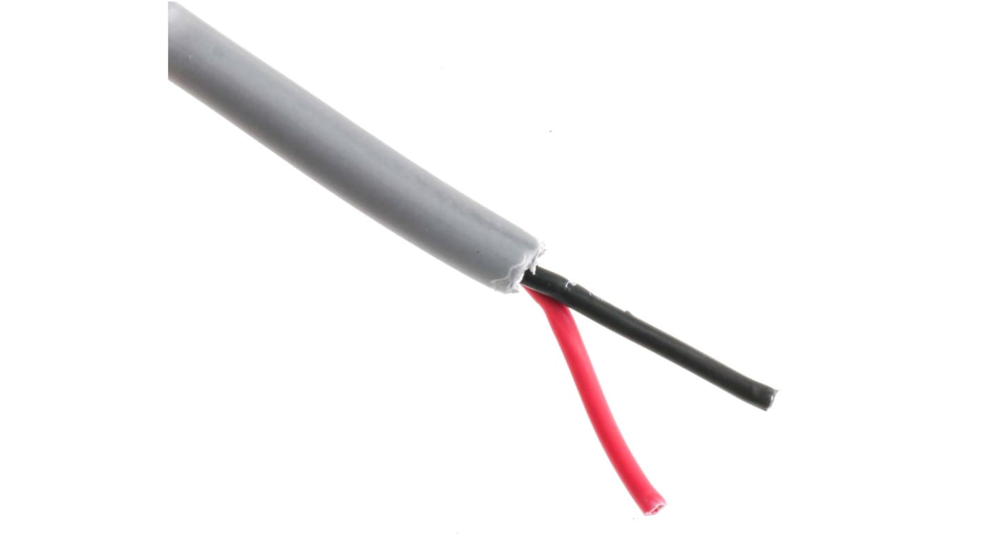 Cable de datos  de par trenzado Alpha Wire Alpha Essentials de 2 conductores, 0,35 mm², 22 AWG, long. 30m, Ø ext.
