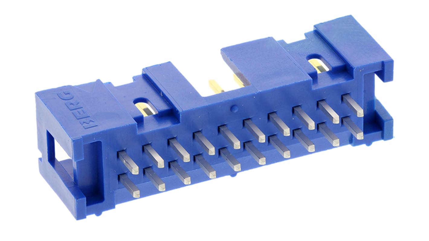 Amphenol Communications Solutions Quickie Series Straight Through Hole PCB Header, 20 Contact(s), 2.54mm Pitch, 2