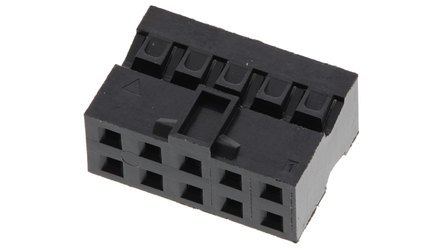 Carcasa de conector Amphenol ICC 90311-010LF, Serie Minitek Pwr, paso: 2mm, 10 contactos, 2 filas, Recto, Montaje de