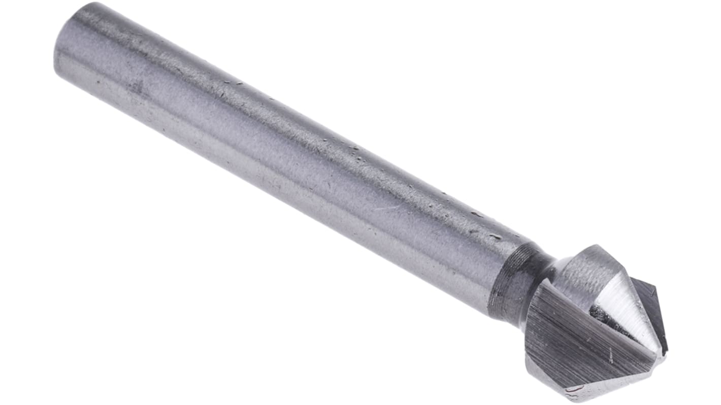 Avellanador cónico  a 90° RS PRO, HSS, cabezal de 10.4mm de 3 ranuras, longitud 50 mm, piezas