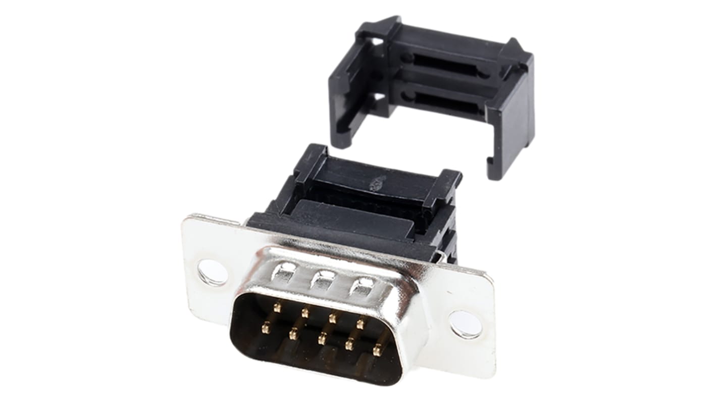 Conector IDC macho ASSMANN WSW serie A-D de 9 vías, paso 2.54mm, 2 filas, Montaje de Cable