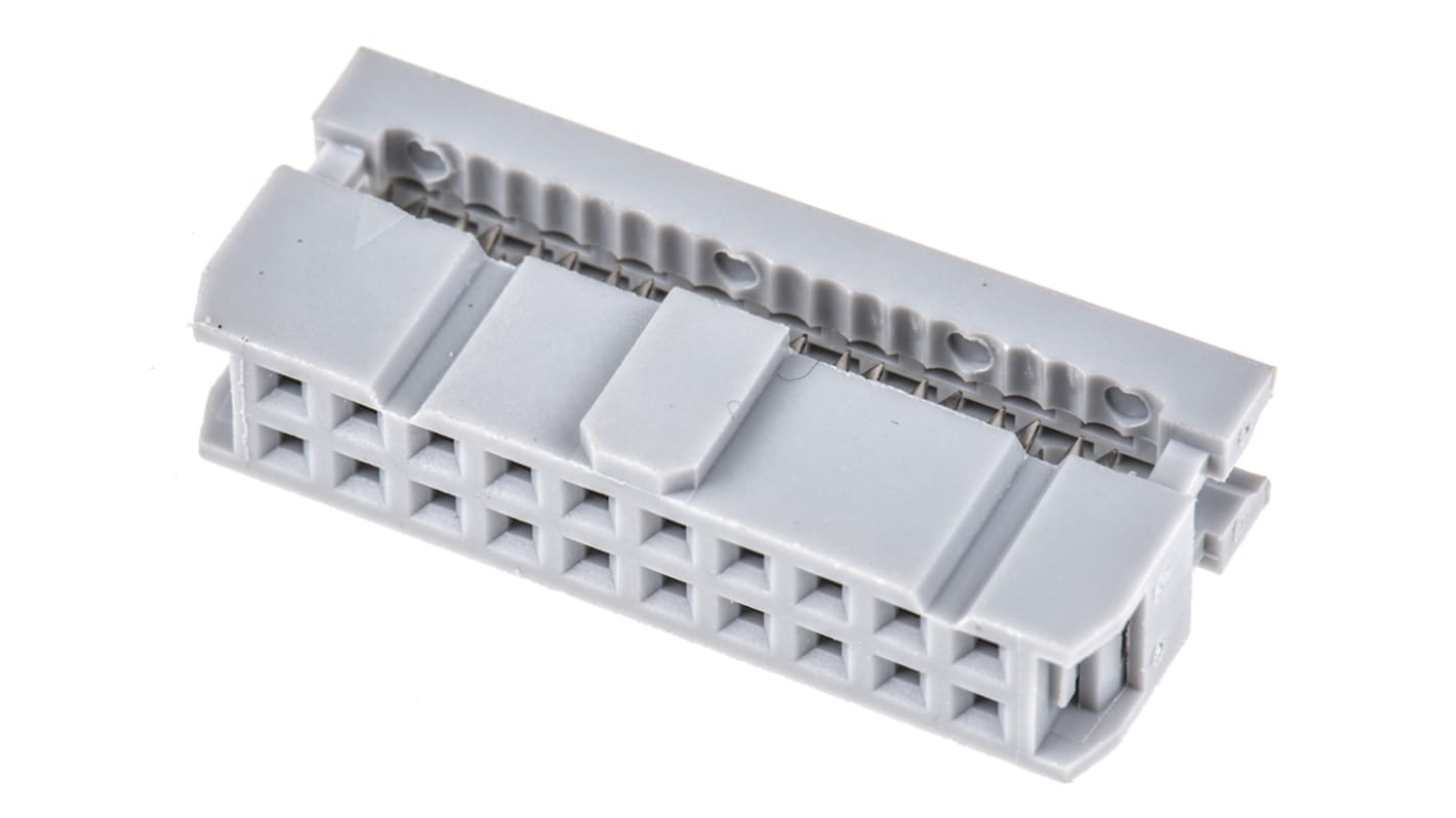 Connecteur IDC ASSMANN WSW Femelle, 20 contacts, 2 rangées, pas 2.54mm, Montage sur câble, série AWP