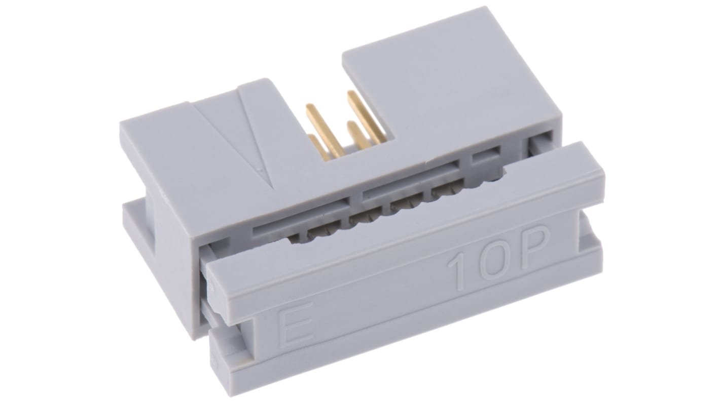 Conector IDC macho ASSMANN WSW serie AWHC de 10 vías, paso 2.54mm, 2 filas, Montaje de Cable