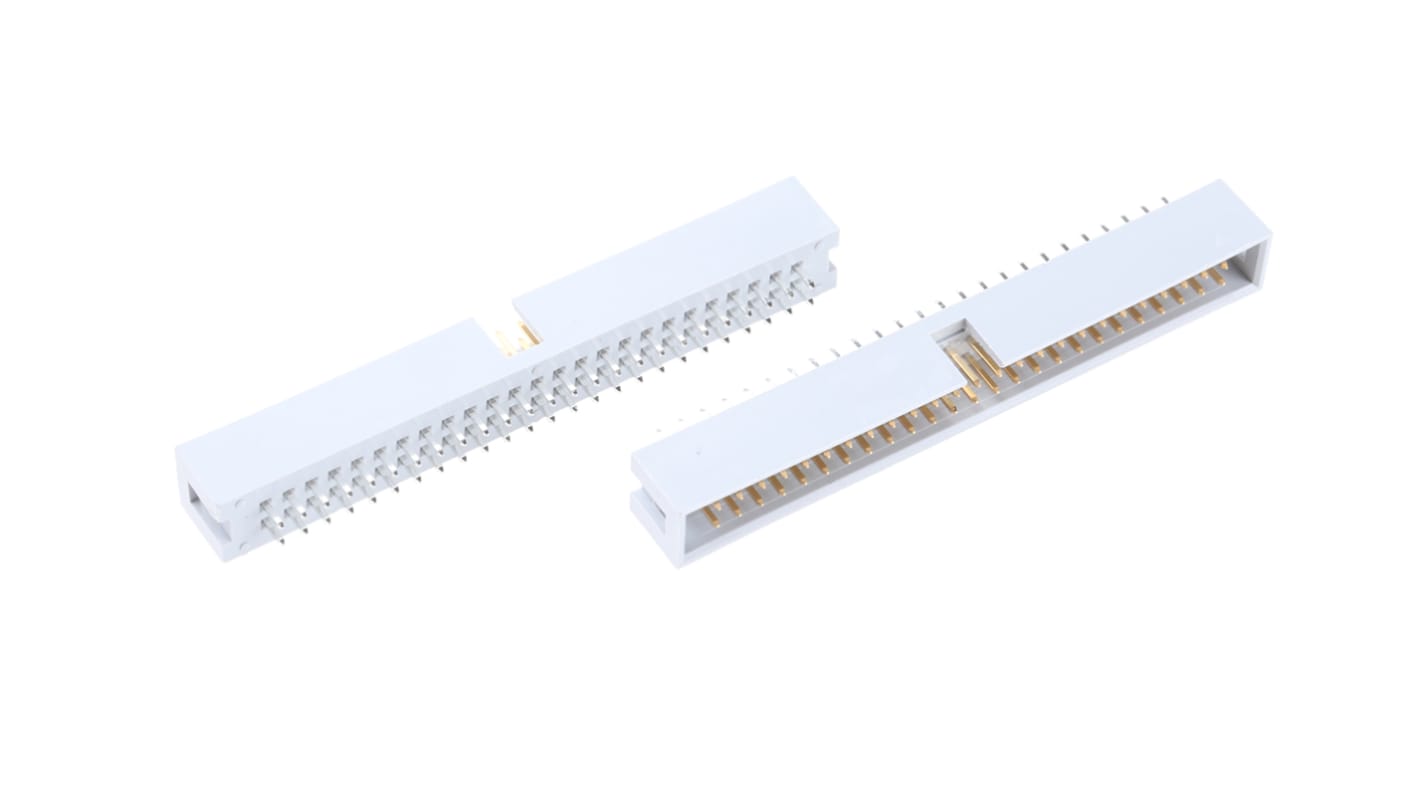 Wtyk PCB 50-pinowe raster: 2.54mm 2-rzędowe ASSMANN WSW Przewlekany Męski 3A 250.0 V ac