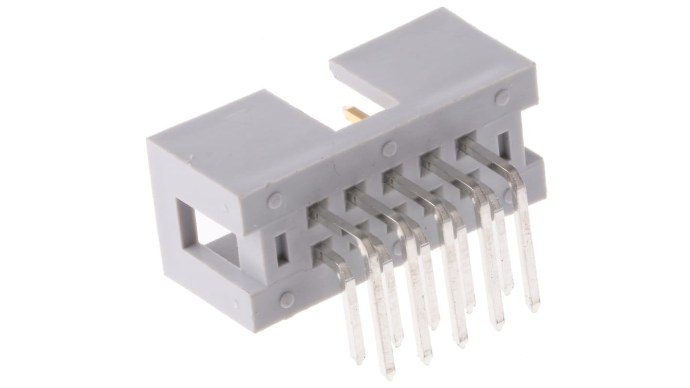 Conector macho para PCB Ángulo de 90° ASSMANN WSW serie AWHW de 10 vías, 2 filas, paso 2.54mm, para soldar, Montaje en