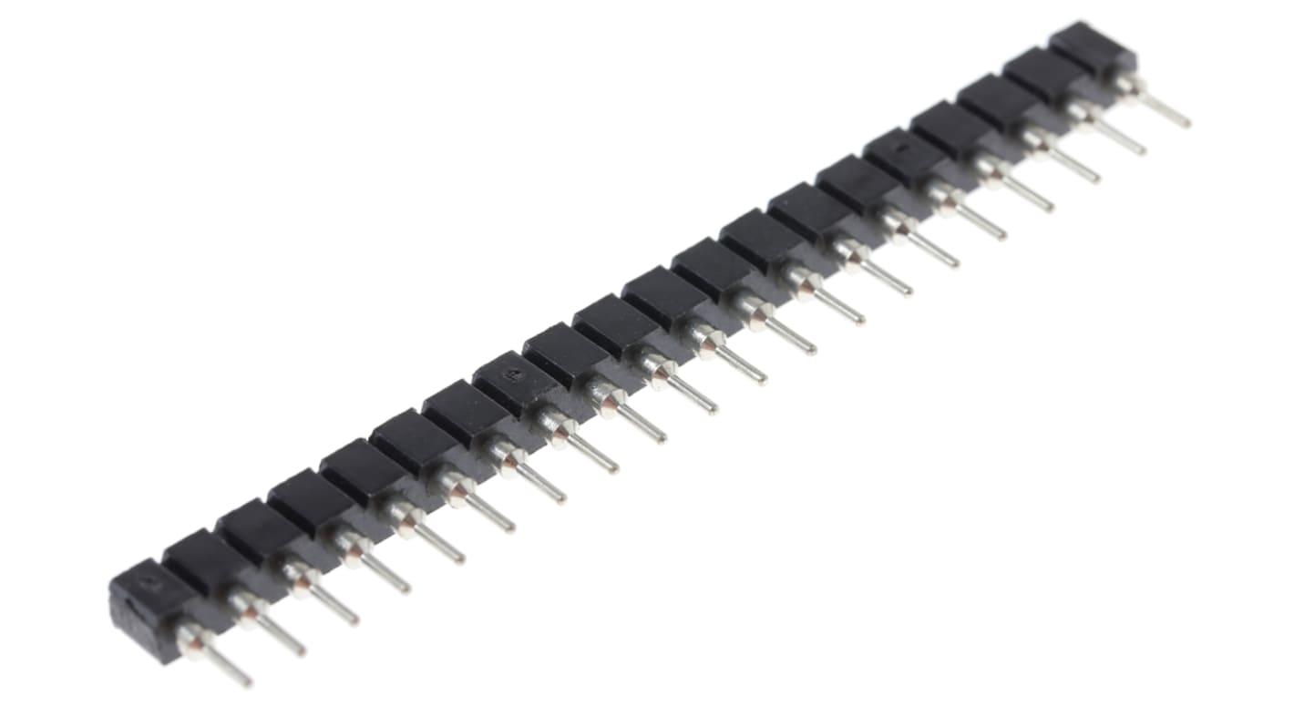 Gniazdo PCB 20 -pinowe raster: 2.54mm typu płytka – płytka Kątowe Przewlekany