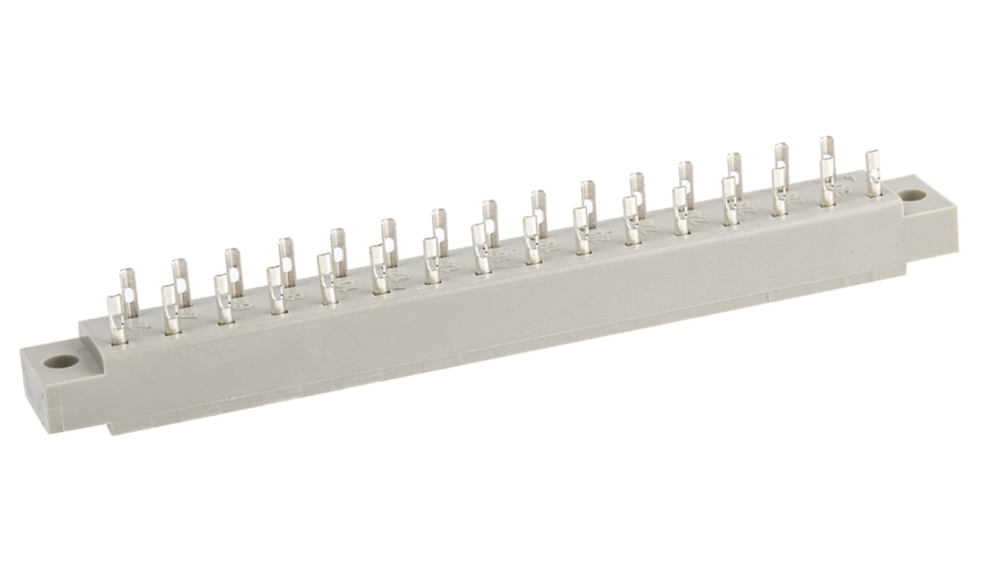 ASSMANN WSW 5mm Pitch 31 Way 2 Row Straight Female DIN 41617 Connector, Solder Termination, 2A