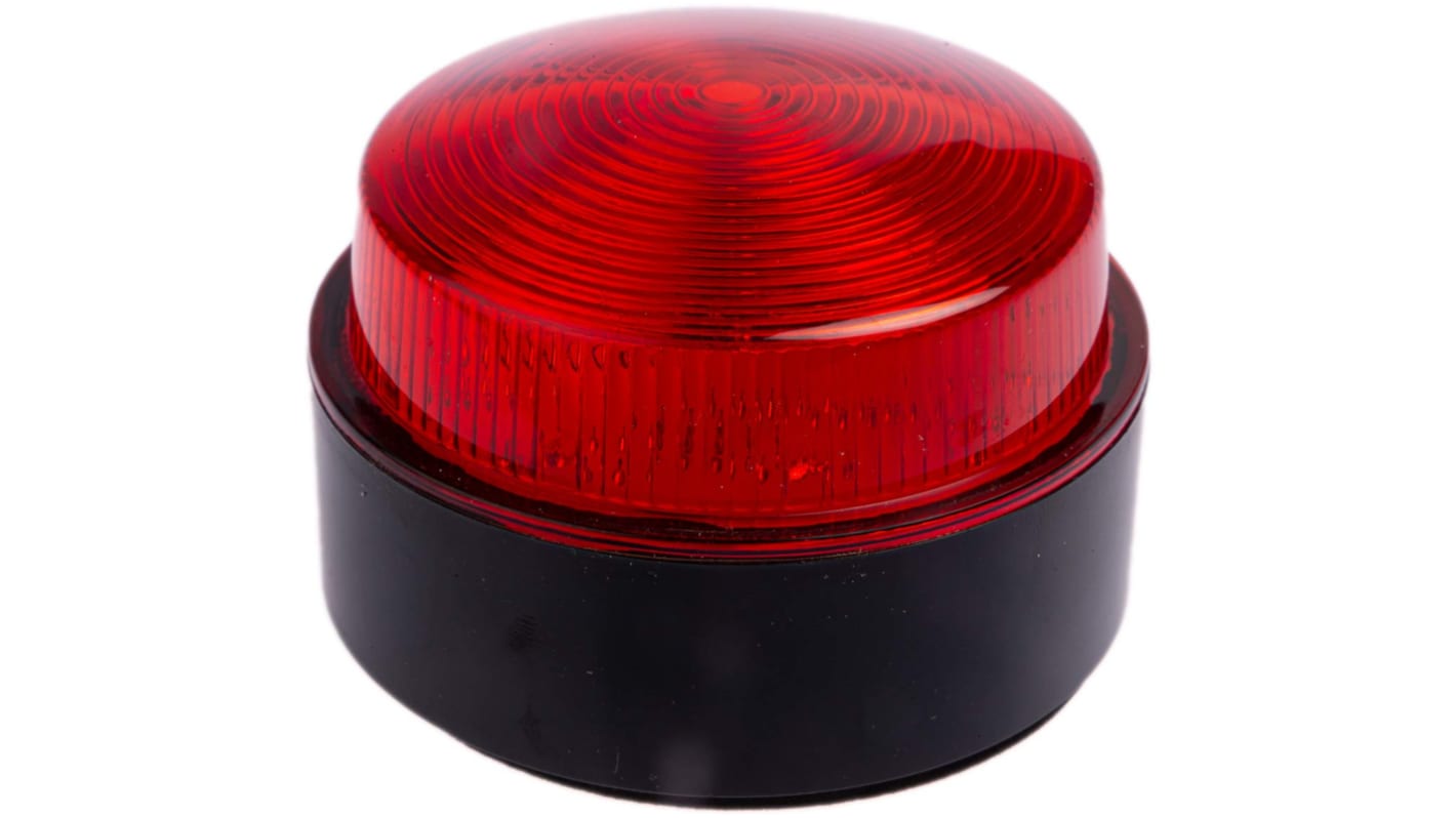 Moflash X 80, Xenon Blitz Signalleuchte Rot, 24 V, Ø 76mm x 50mm