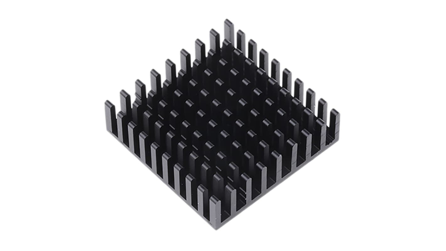 Fischer Elektronik Kühlkörper für Universelle quadratische Alu 15.7K/W, 35mm x 35mm x 10mm, Klebefolie, Metallfolie