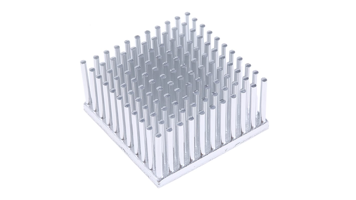 Heatsink, Universal Square Alu, 3.5K/W, 40 x 40 x 20mm, Adhesive Foil, Conductive Foil