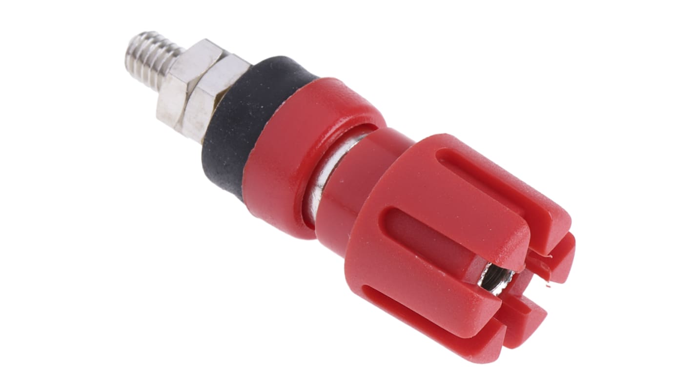 RS PRO 4mm Red Terminal Post, 30A, 2BA Thread