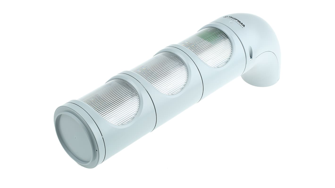 Werma 894 LED Signalturm 3-stufig Linse Rot/Gelb/Grün LED Rot/Gelb/Grün + Dauer 394mm