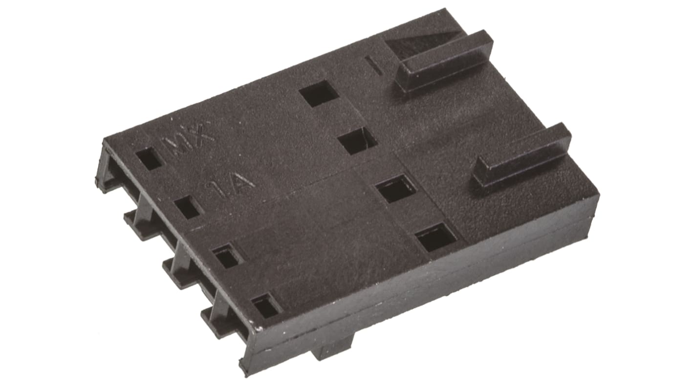 Carcasa de conector Molex 50-57-9404, Serie SL, paso: 2.54mm, 4 contactos, , 1 fila filas, Recto, Hembra, Montaje de