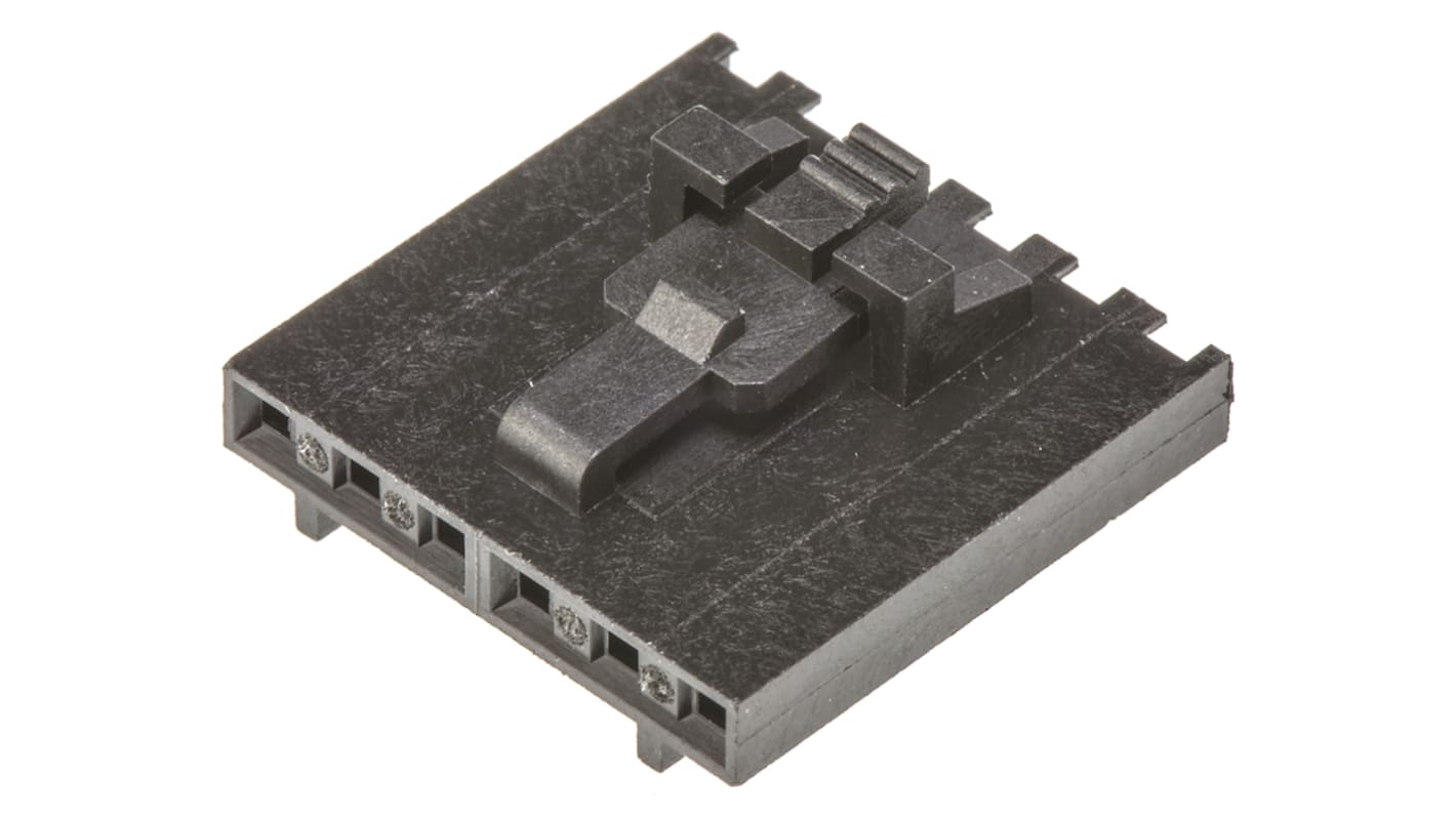 Carcasa de conector Molex 50-57-9406, Serie SL, paso: 2.54mm, 6 contactos, , 1 fila filas, Recto, Hembra, Montaje en