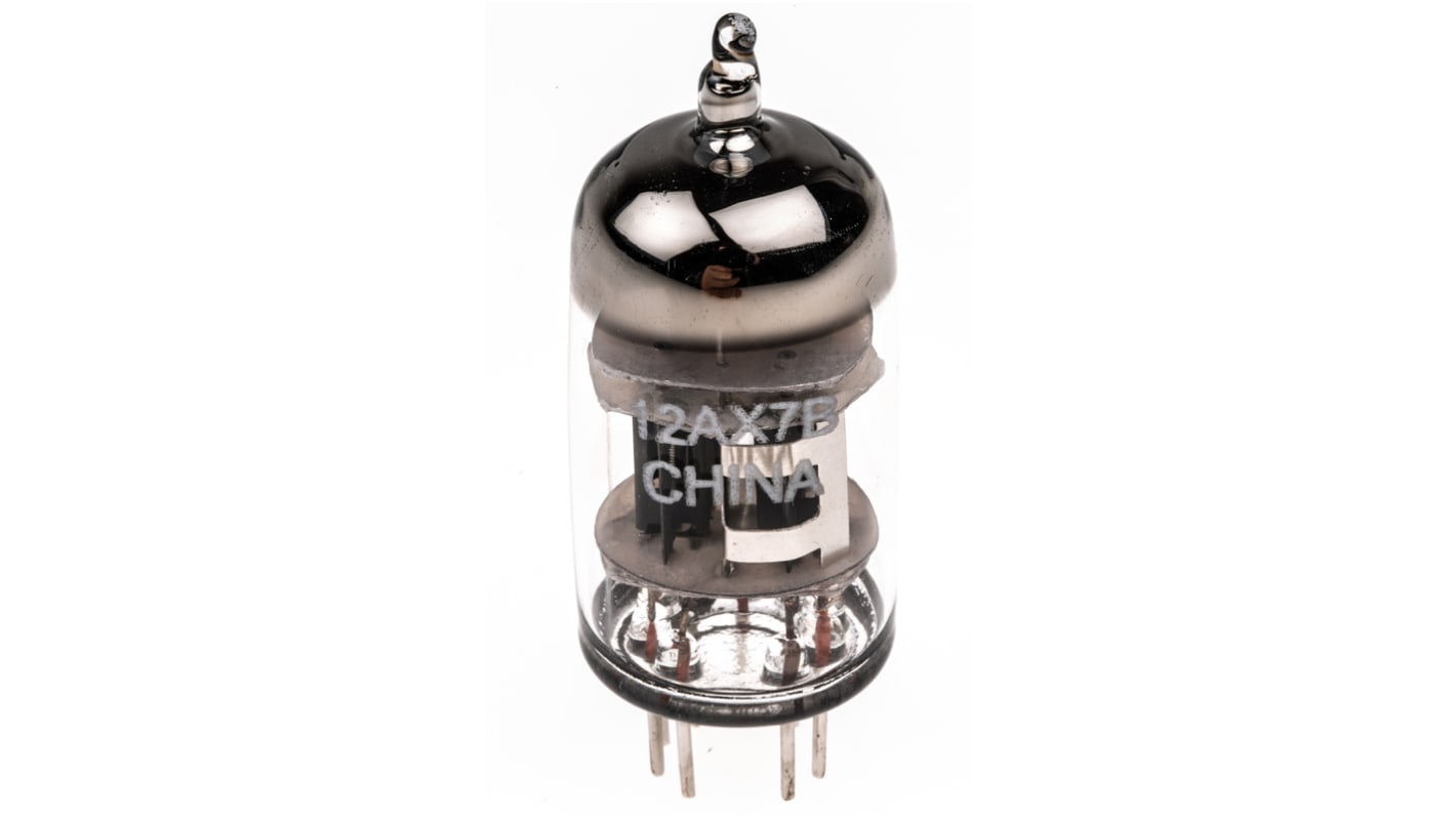 RS PRO Dobbelt triode-radiorør, 1W, 12.6V, 9 ben, B9A sokkel, 22.5 (Dia.) x 57mm