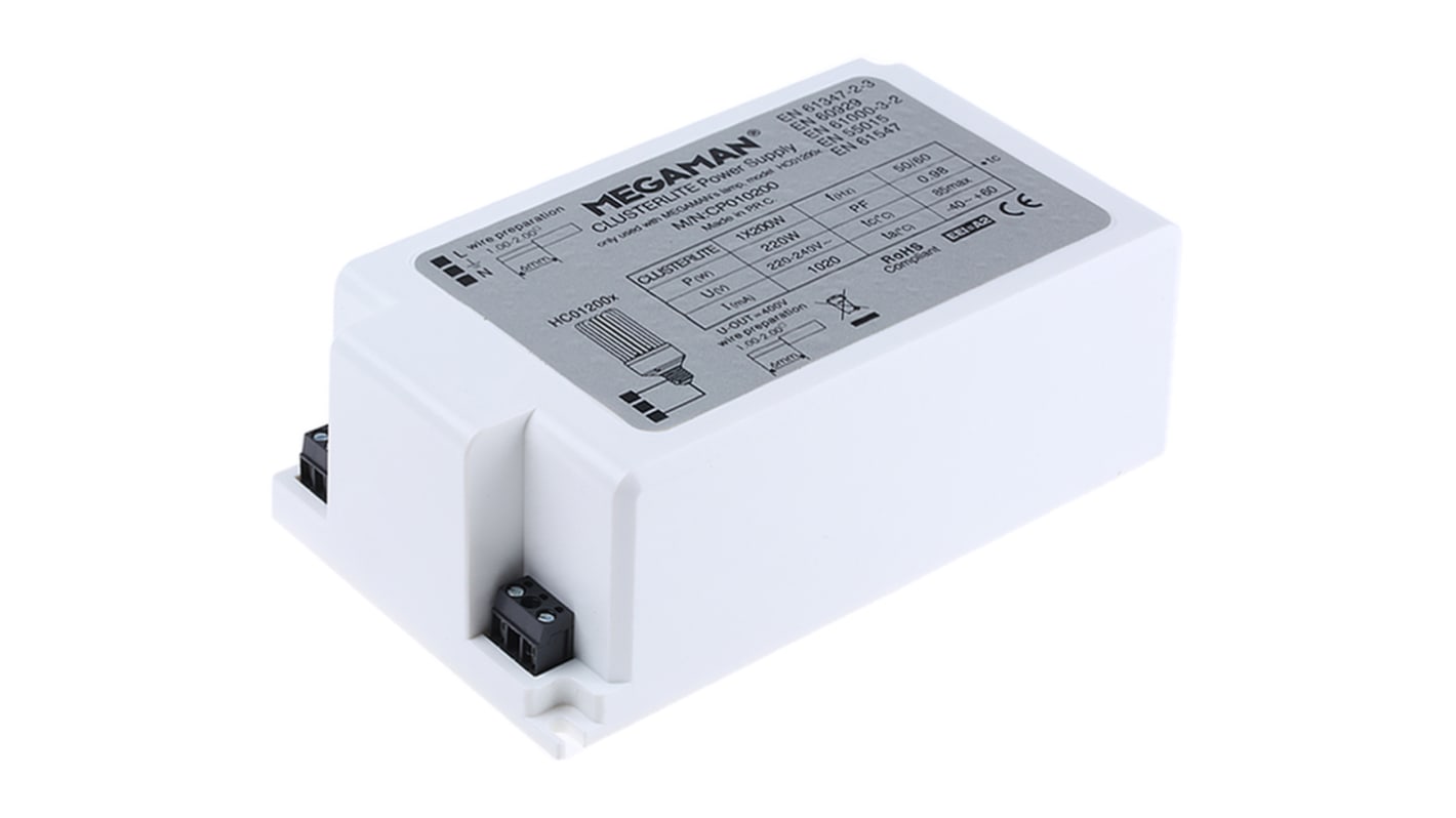 Megaman 200 W Electromagnetic Compact Fluorescent Lighting Ballast, 220 → 240 V