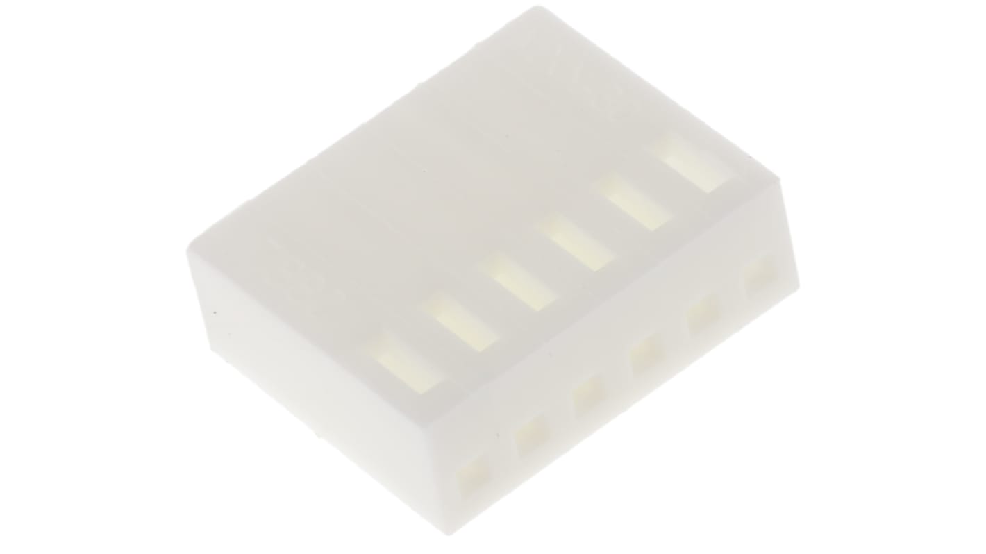 Carcasa de conector Molex 10-11-2063, Serie KK 254, paso: 2.54mm, 6 contactos, , 1 fila filas, Recto, Hembra, Montaje