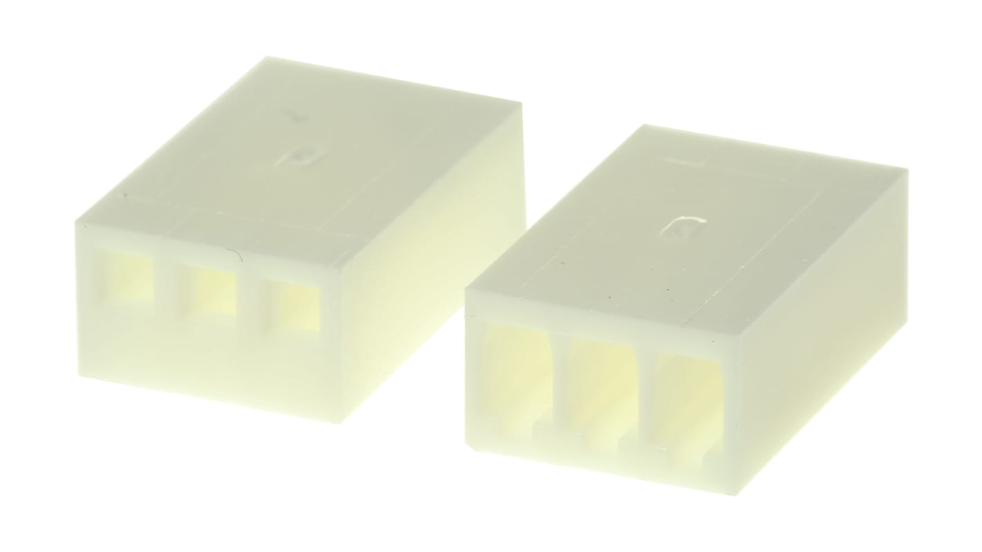 Carcasa de conector Molex 22-01-2031, Serie KK 254, paso: 2.54mm, 3 contactos, , 1 fila filas, Recto, Hembra, Montaje