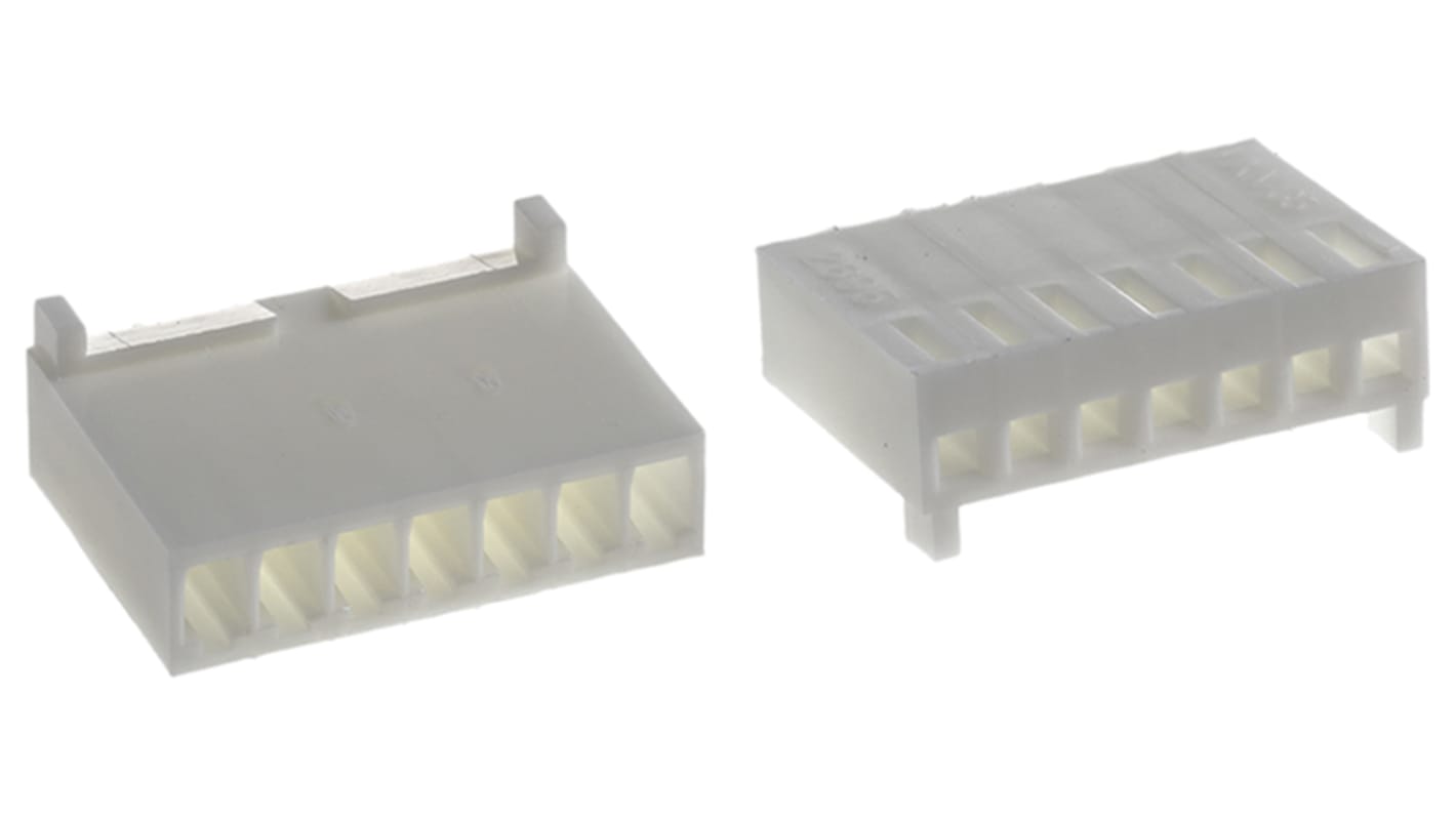 Carcasa de conector Molex 22-01-3077, Serie KK 254, paso: 2.54mm, 7 contactos, , 1 fila filas, Recto, Hembra, Montaje