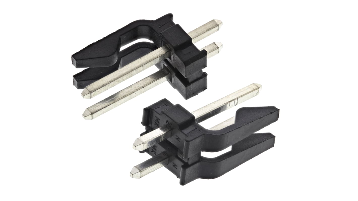 Molex KK 396 Stiftleiste Gerade, 2-polig / 1-reihig, Raster 3.96mm, Kabel-Platine, Lötanschluss-Anschluss, 7.0A, Nicht