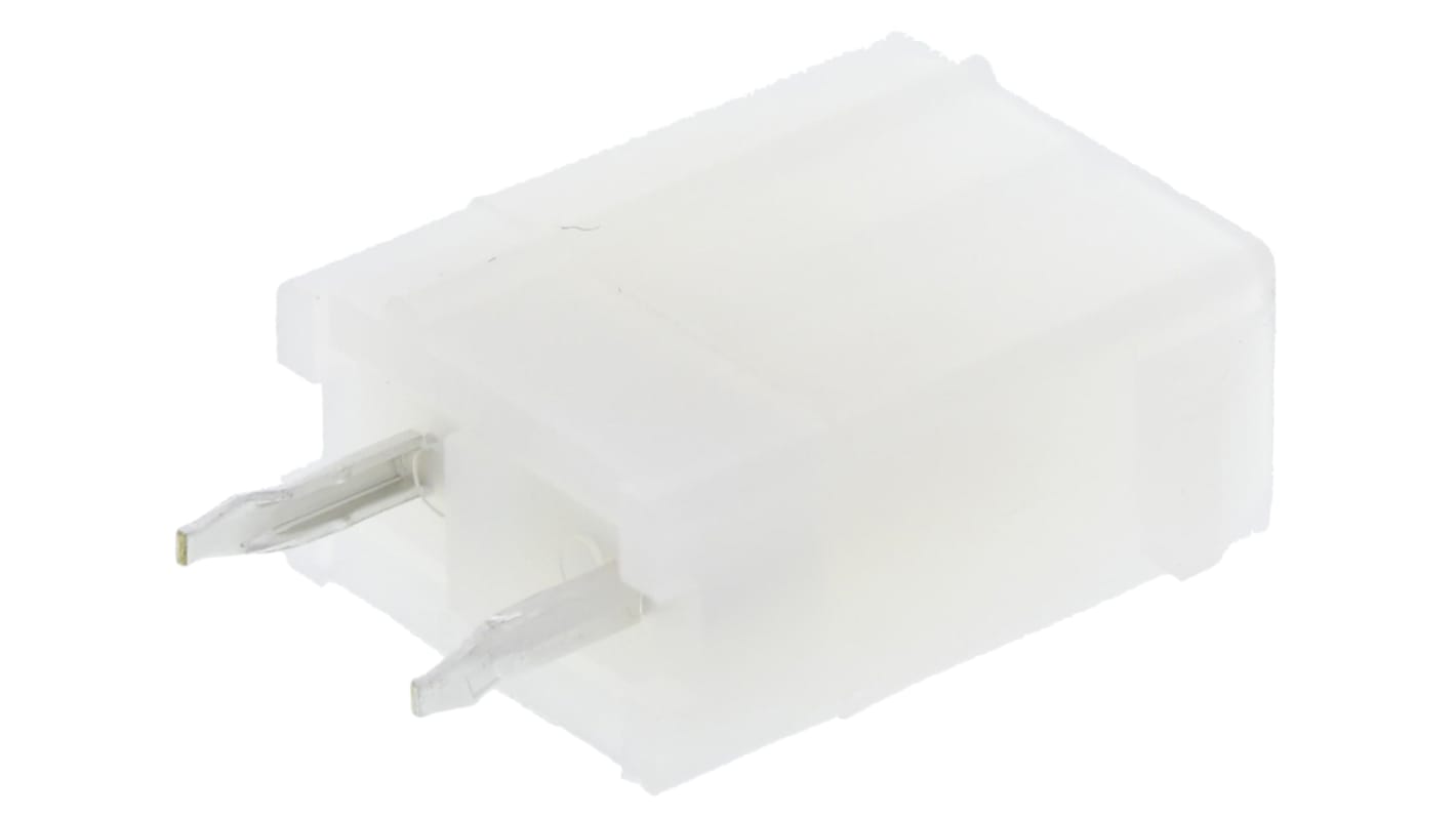 Carcasa de conector Molex 39-29-0023, Serie Mini-Fit Jr, paso: 4.2mm, 2 contactos, 2 filas, Recto, Macho, Montaje en