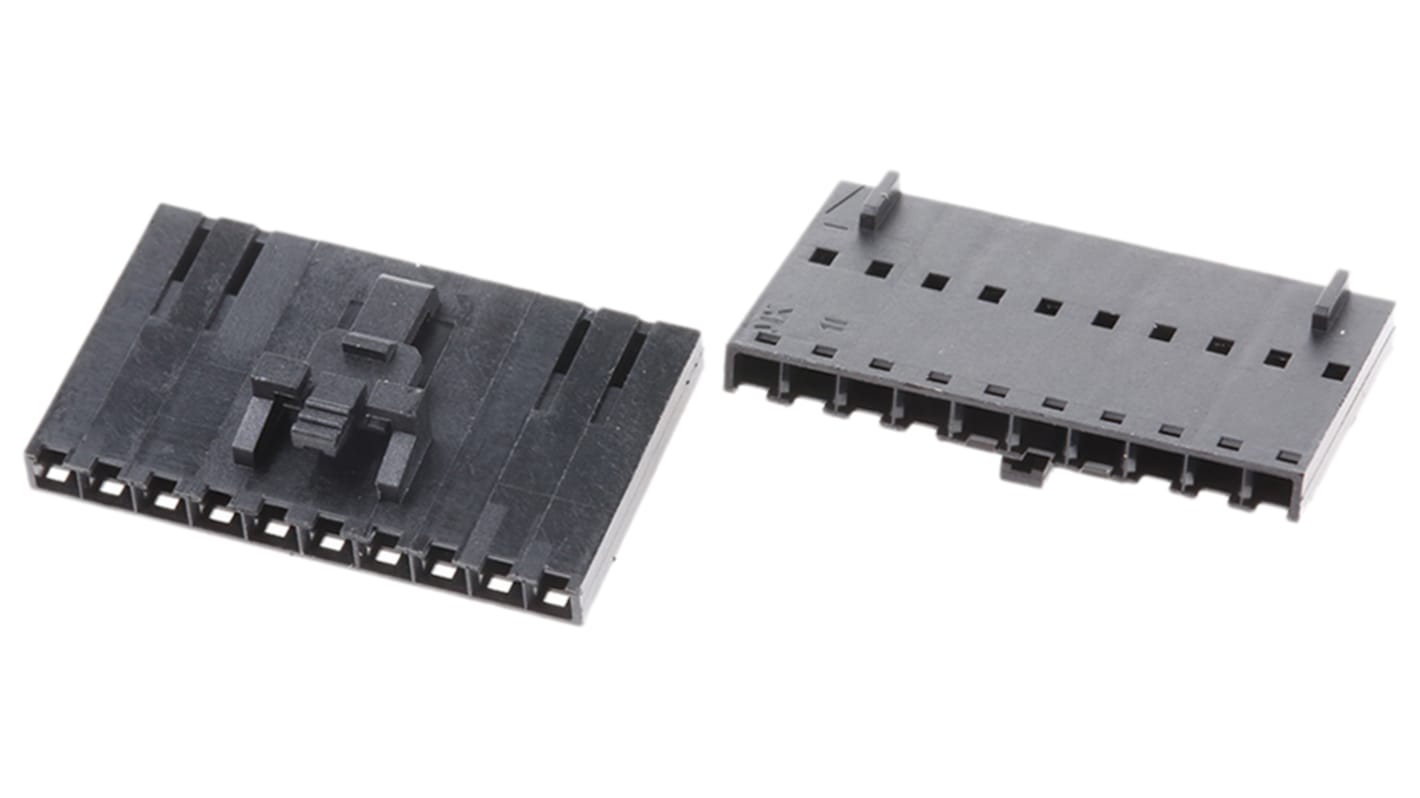 Carcasa de conector Molex 50-57-9410, Serie SL, paso: 2.54mm, 10 contactos, , 1 fila filas, Recto, Hembra, Montaje en