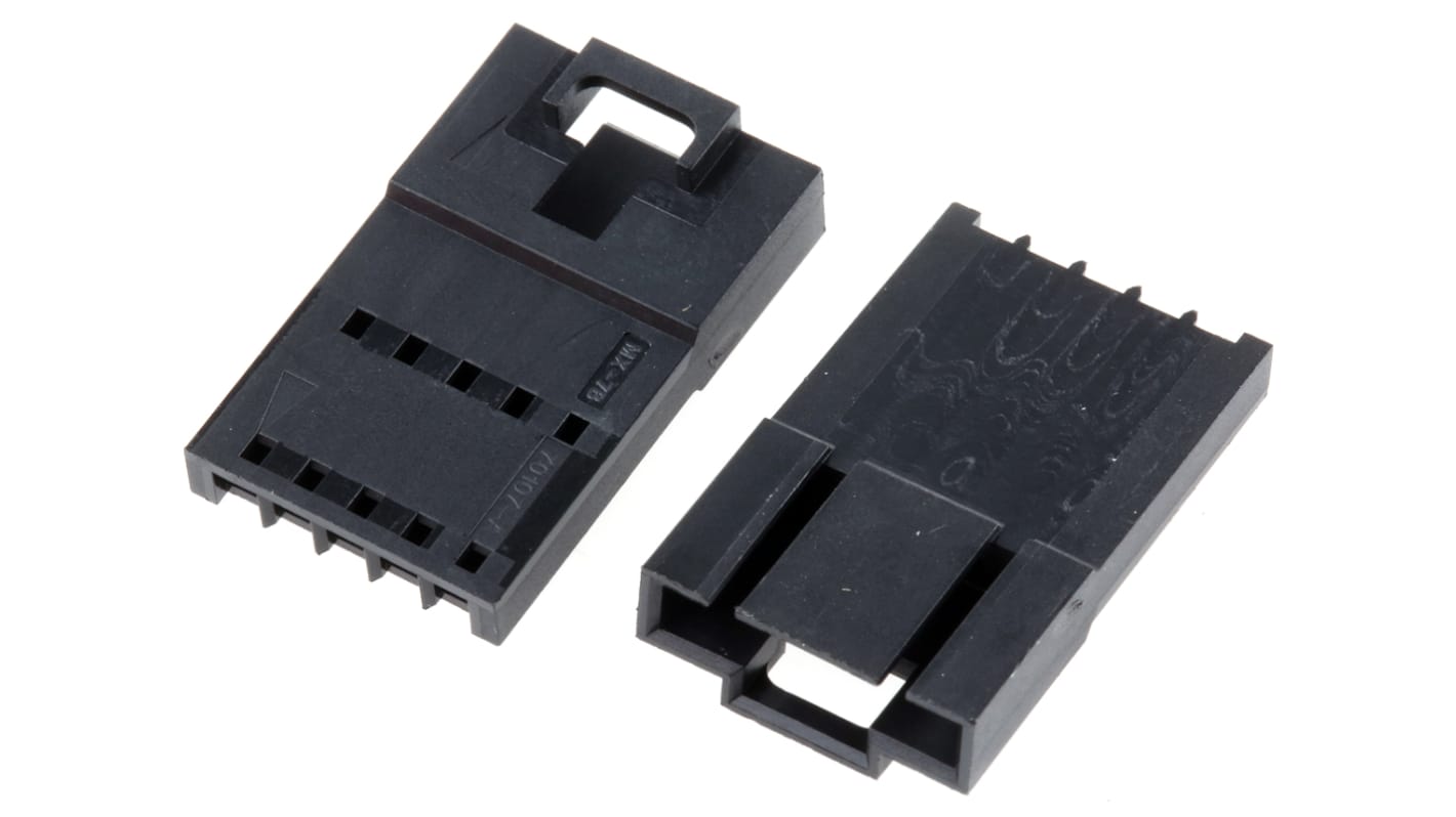 Carcasa de conector Molex 70107-0004, Serie SL, paso: 2.54mm, 5 contactos, , 1 fila filas, Recto, Macho, Montaje de