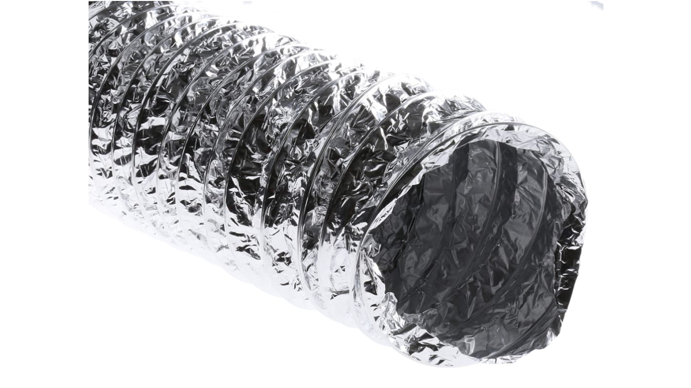 RS PRO PVC Reinforced Aluminium Foil Ducting, 150mm Diameter, 3m Length