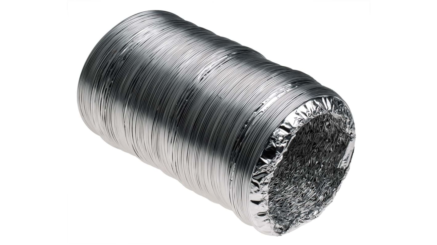 Aluminium foil flexible ducting 100mmx5m