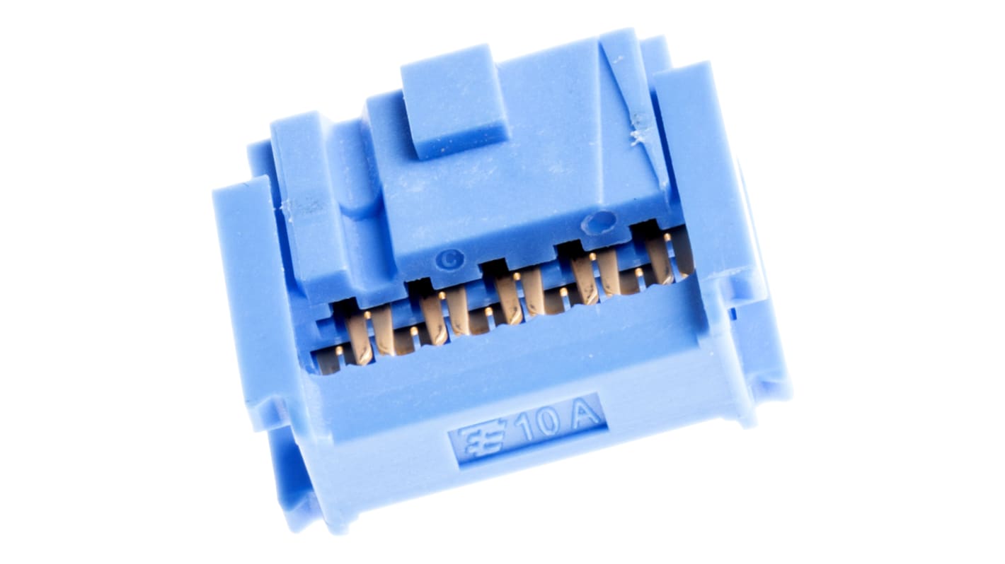 TE Connectivity 10-Way IDC Connector Socket for Cable Mount, 2-Row