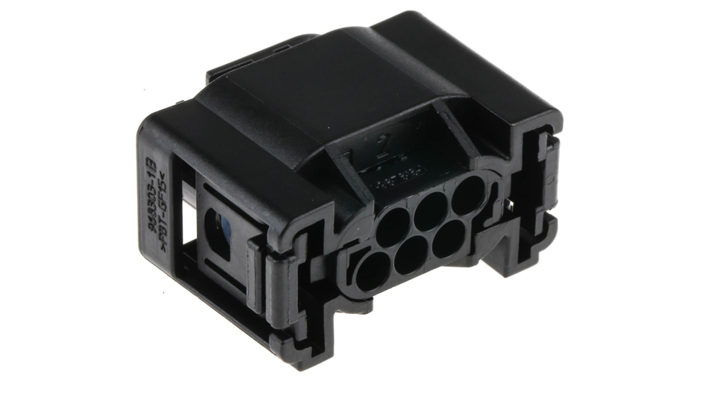 TE Connectivity, Micro Quadlok System Automotive Connector Socket 6 Way, Crimp Termination