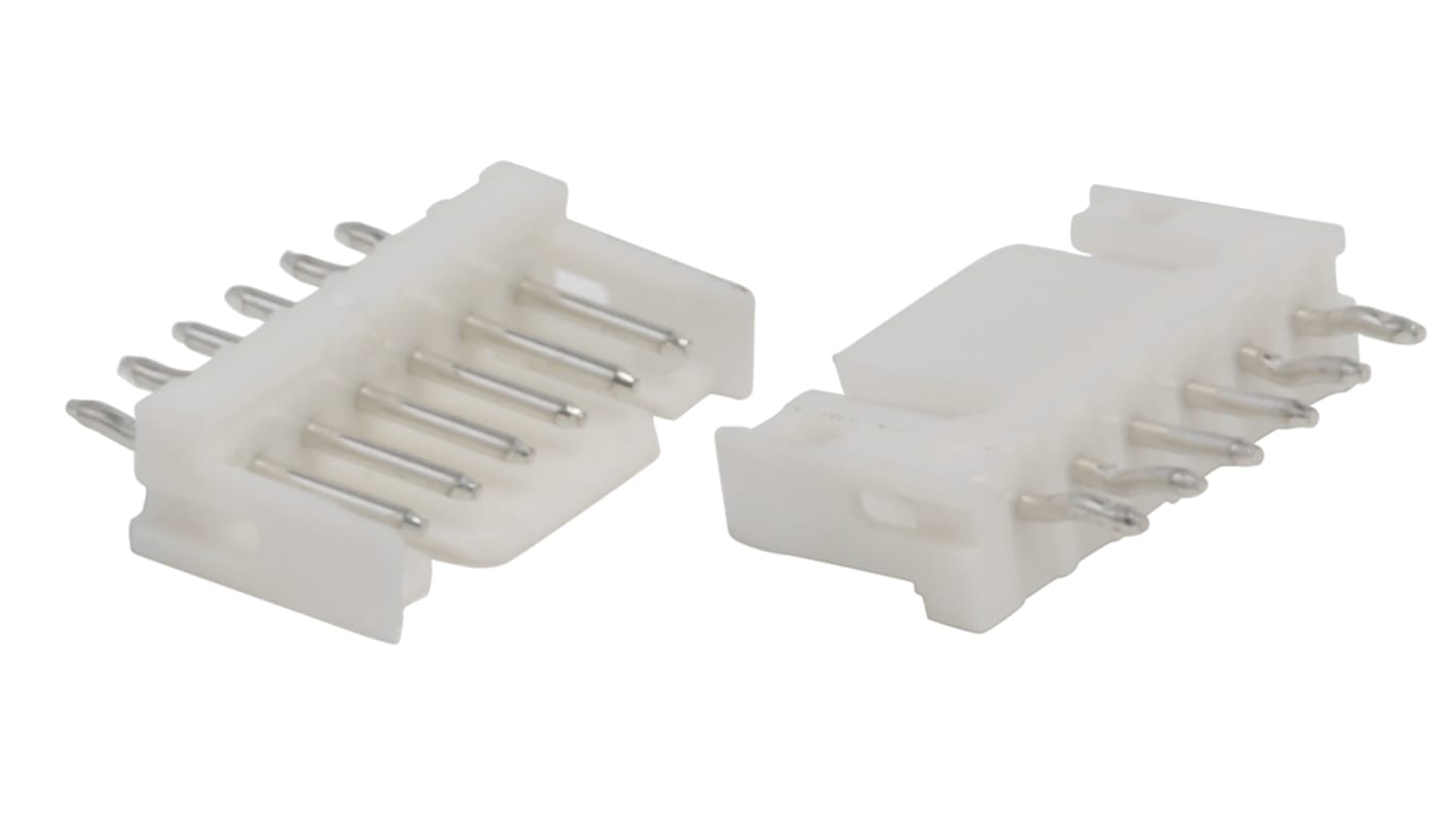 TE Connectivity AMP CT Series Straight Through Hole PCB Header, 6 Contact(s), 2.0mm Pitch, 1 Row(s), Shrouded