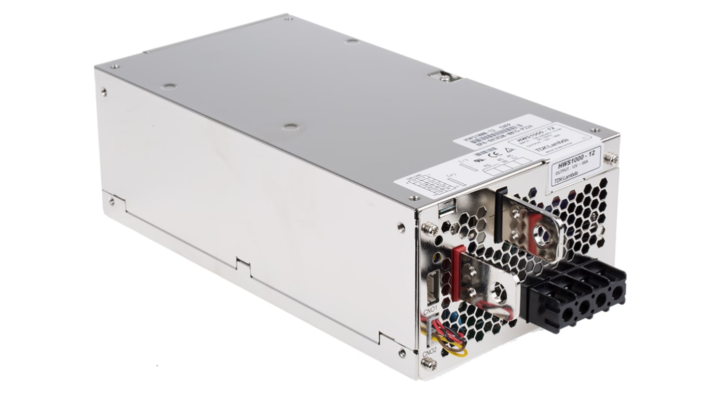 TDK-Lambda Switching Power Supply, HWS1000-12, 12V dc, 88A, 1kW, 1 Output, 120 → 330 V dc, 85 → 265 V ac