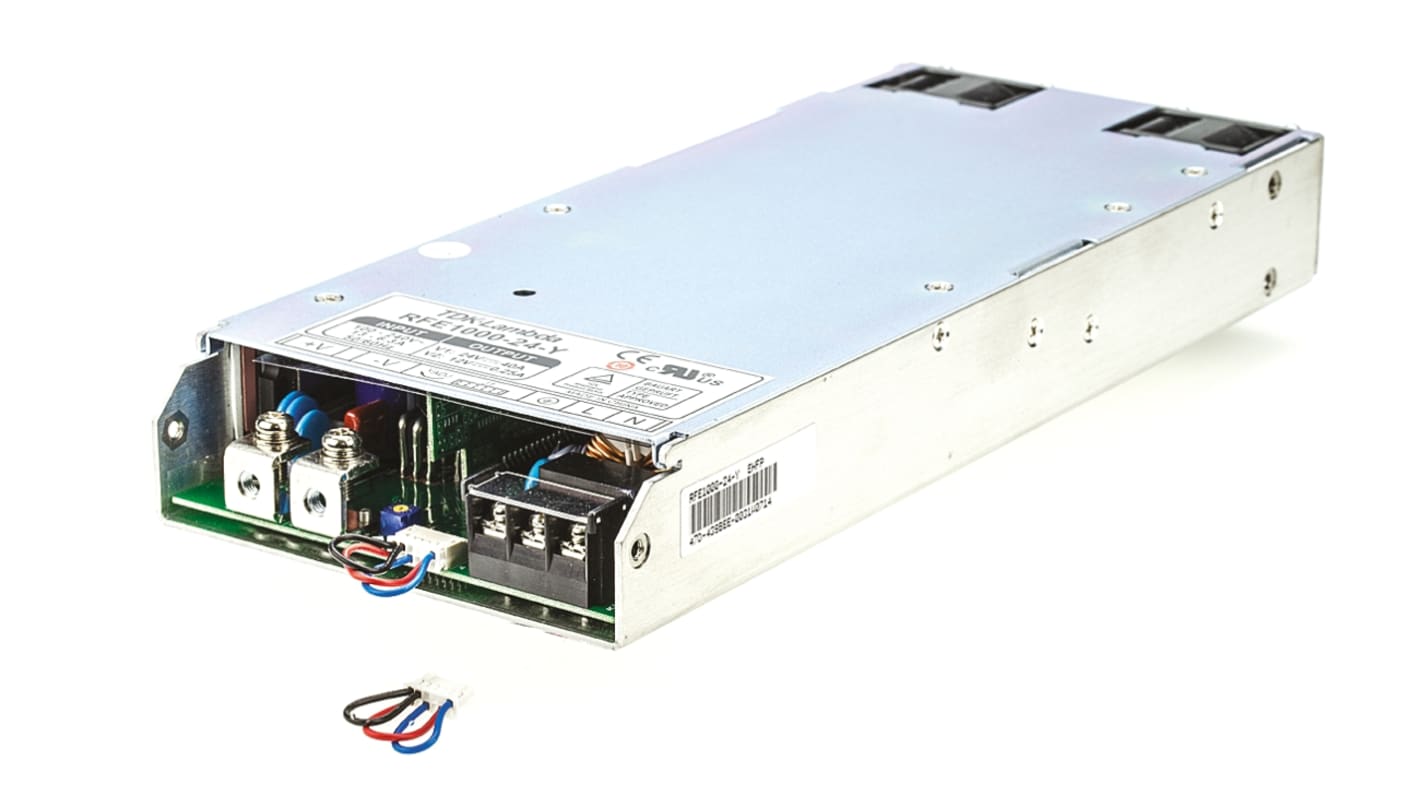 Alimentatore switching TDK-Lambda RFE1000-24-Y, 960W, ingresso 85 → 265V ca, uscita 24V cc, 40A