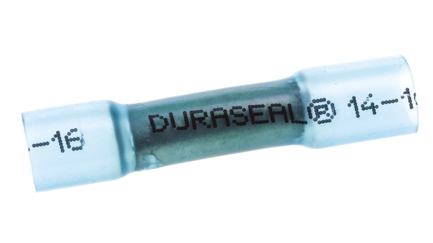 TE Connectivity DuraSeal Kabelspleißverbinder, Stoßverbinder, Blau, 16 → 14 AWG, Ø 4.6mm, Ges.L 31.5mm