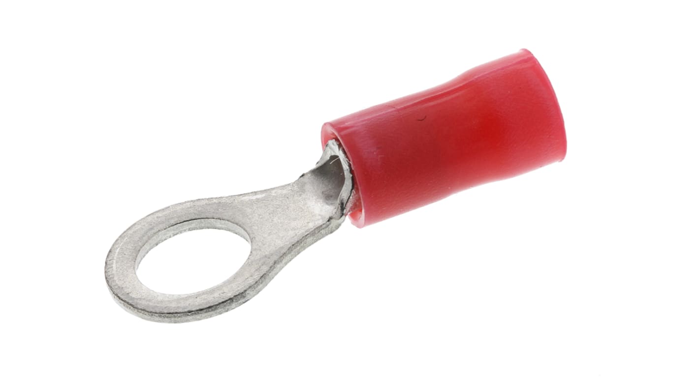 Cosses à œillet TE Connectivity, Isolée, Rouge, 1.6mm², M5, série PLASTI-GRIP